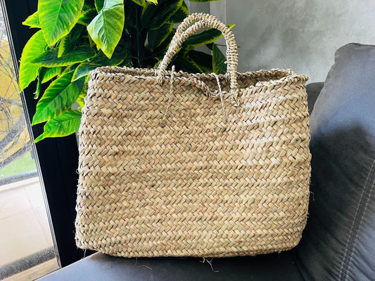 STRAW BAG Handmade, French Market Basket, french market bag, Straw basket, french basket, grocery market bag