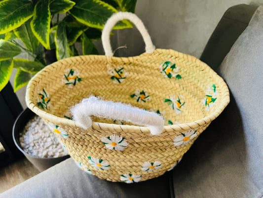Small Straw Basket Bag, Straw Basket Bag, Straw Basket Bag, Morocco Straw Bag, Summer Bag, French Basket, Moroccan Basket