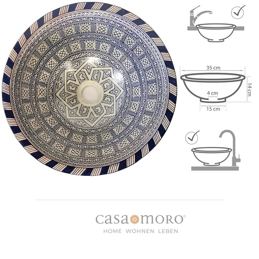 Countertop washbasin round