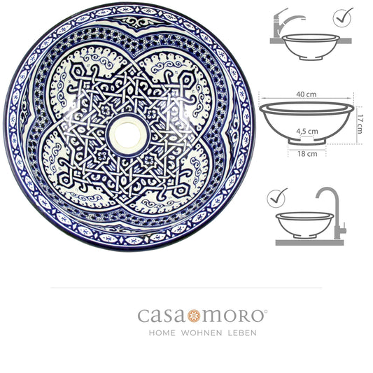 Countertop washbasin round