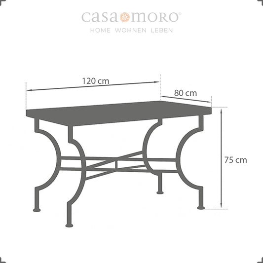 Mosaic Dining Table 120x80 White/Diamond