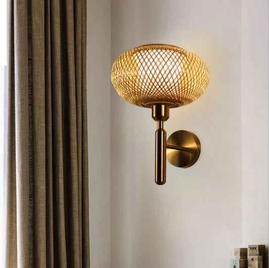 Bamboo Wall Lampshade – Elegant Handcrafted Lighting for Modern and Rustic Spaces
