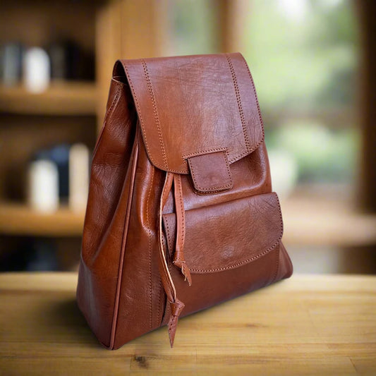 Taghira Leather Backpack
