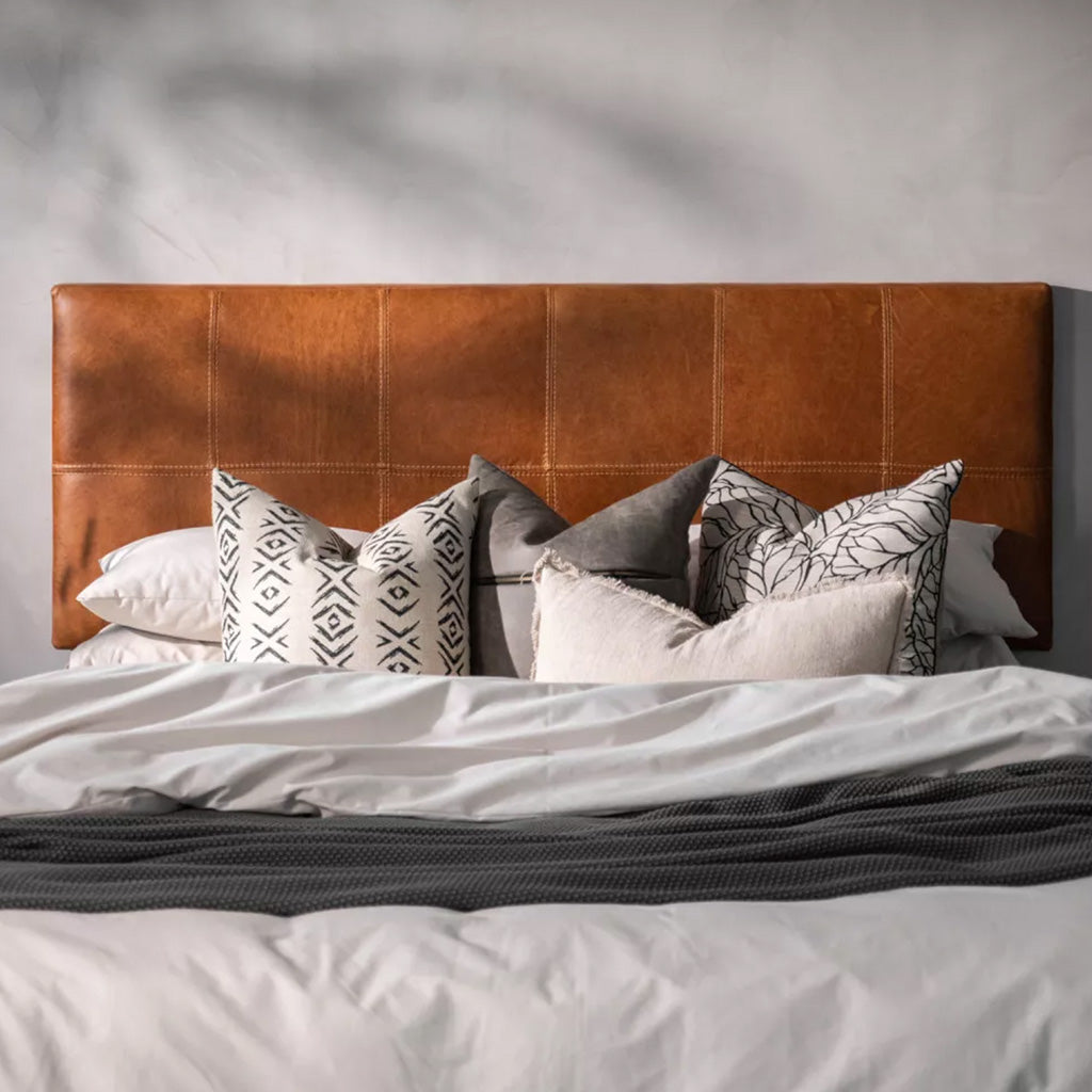 Modern Leather Headboard - Custom Made