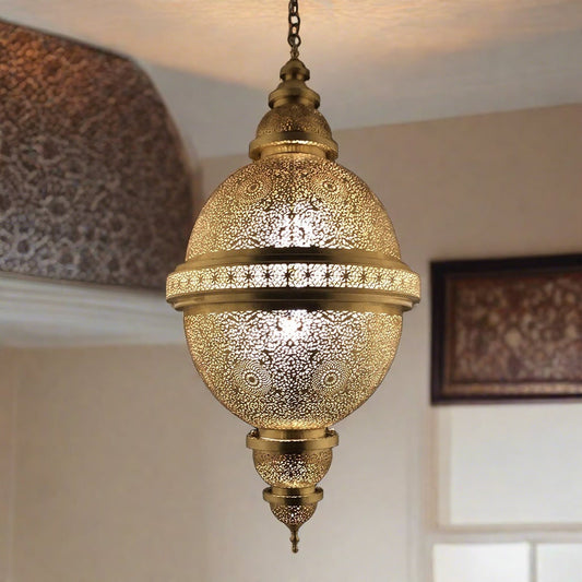 Handcrafted Moroccan Ceiling Lamp - Custom Made