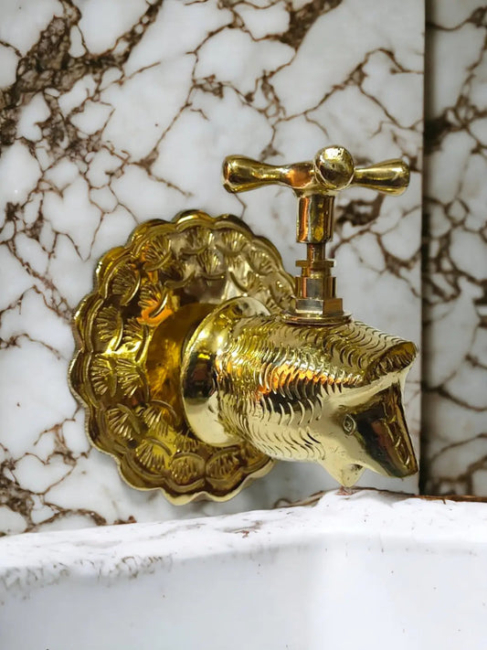 Moroccan Craftsmanship Brass Faucet