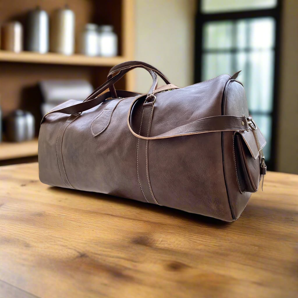 Amazir Leather Duffle Bag