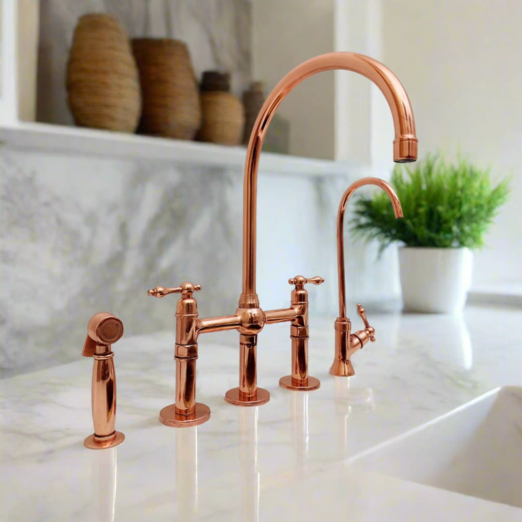 Copper Bridge Kitchen Faucet