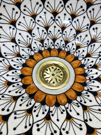 Moroccan BRASS Drain Waste For Moroccan Sink Model 8