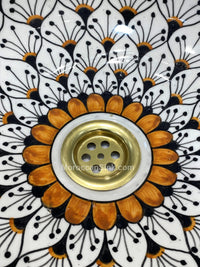 Moroccan BRASS Drain Waste For Moroccan Sink Model 1