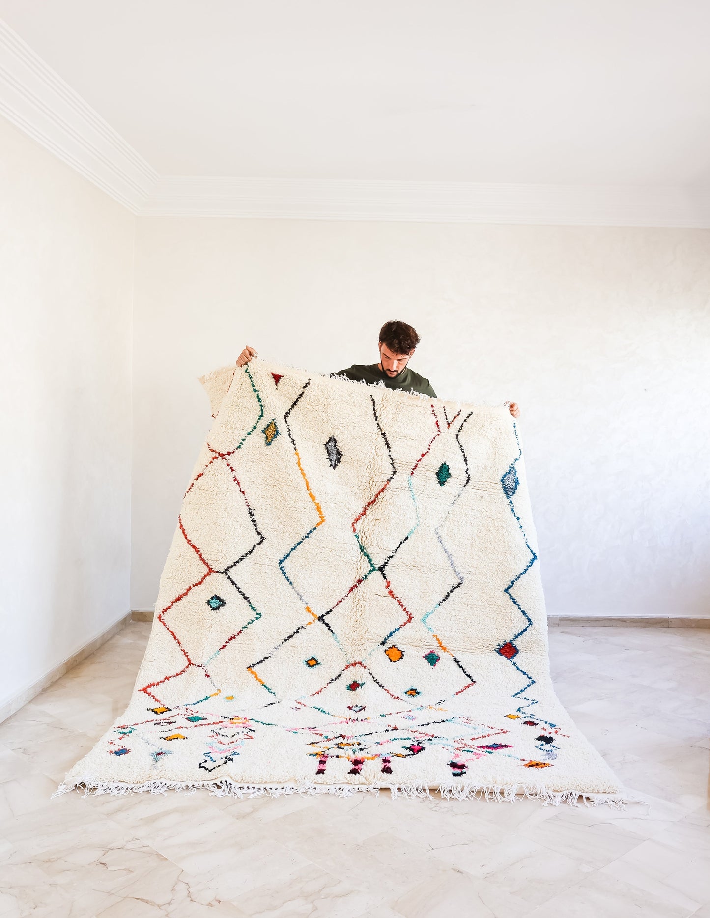 Tapis Blanc Berbere