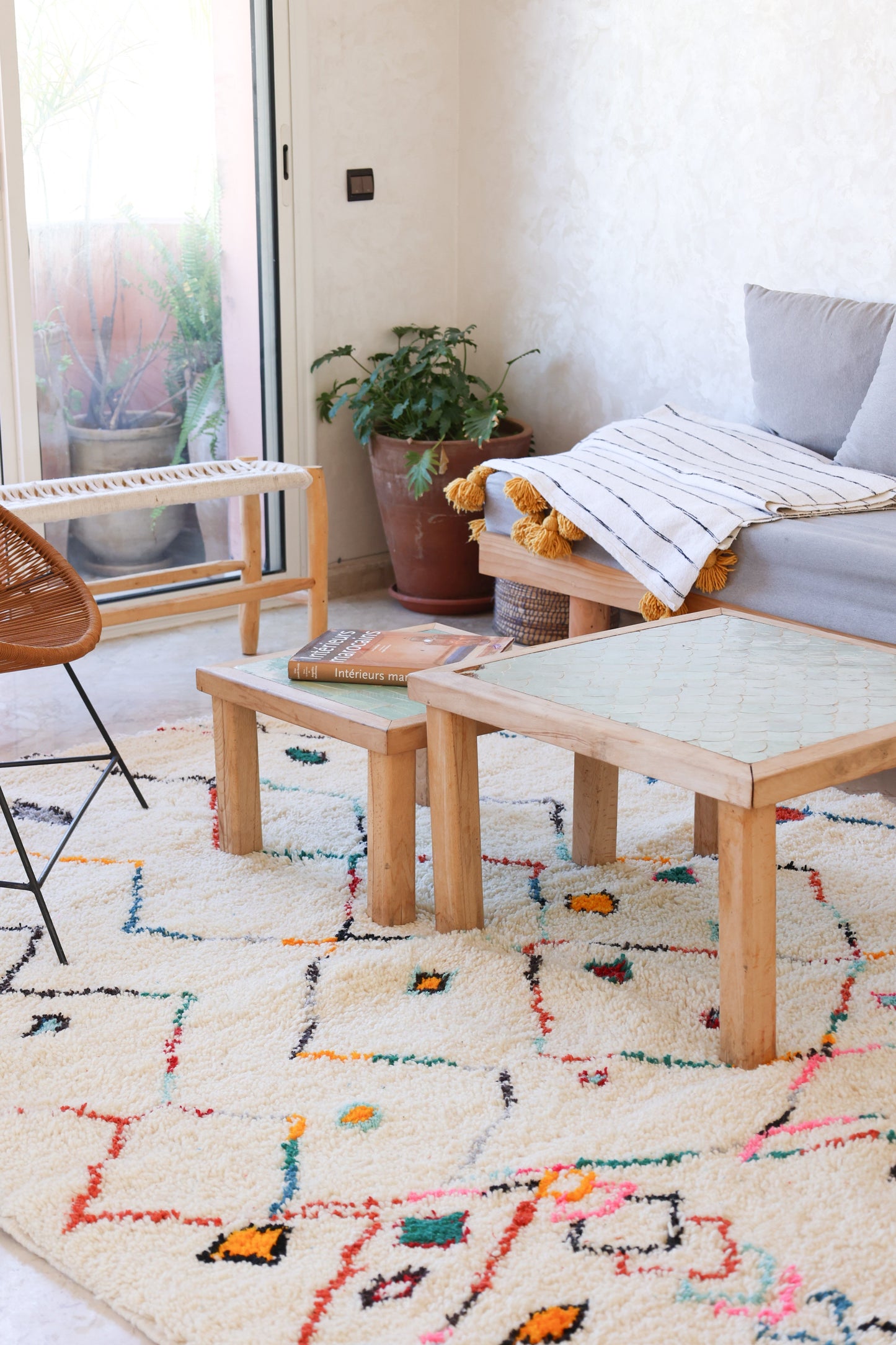 Tapis Blanc Berbere