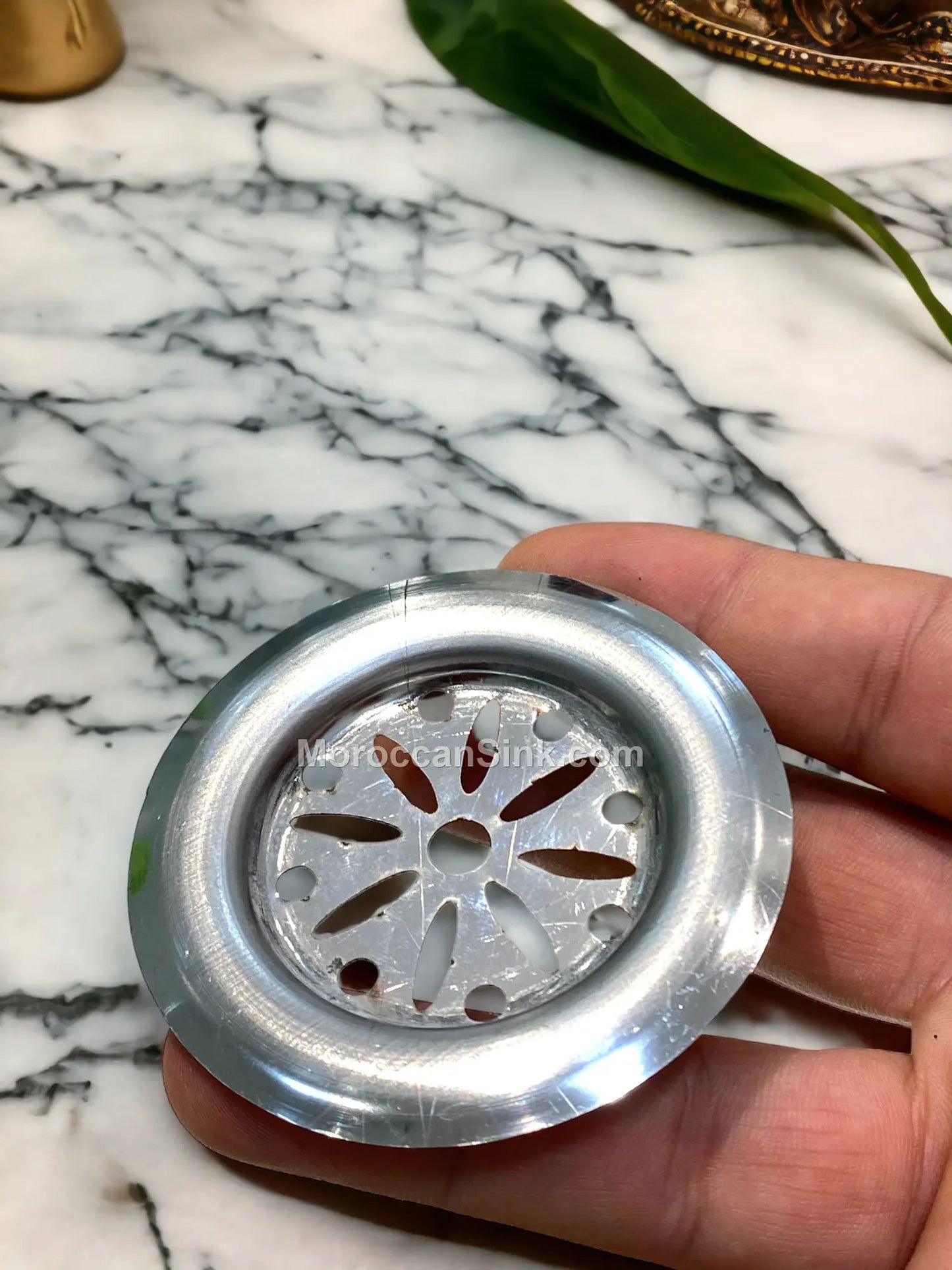 Moroccan BRASS Drain Waste for Moroccan Sink Model 2