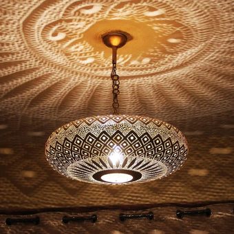 compare product Moroccan Handmade Brass Pendant Light