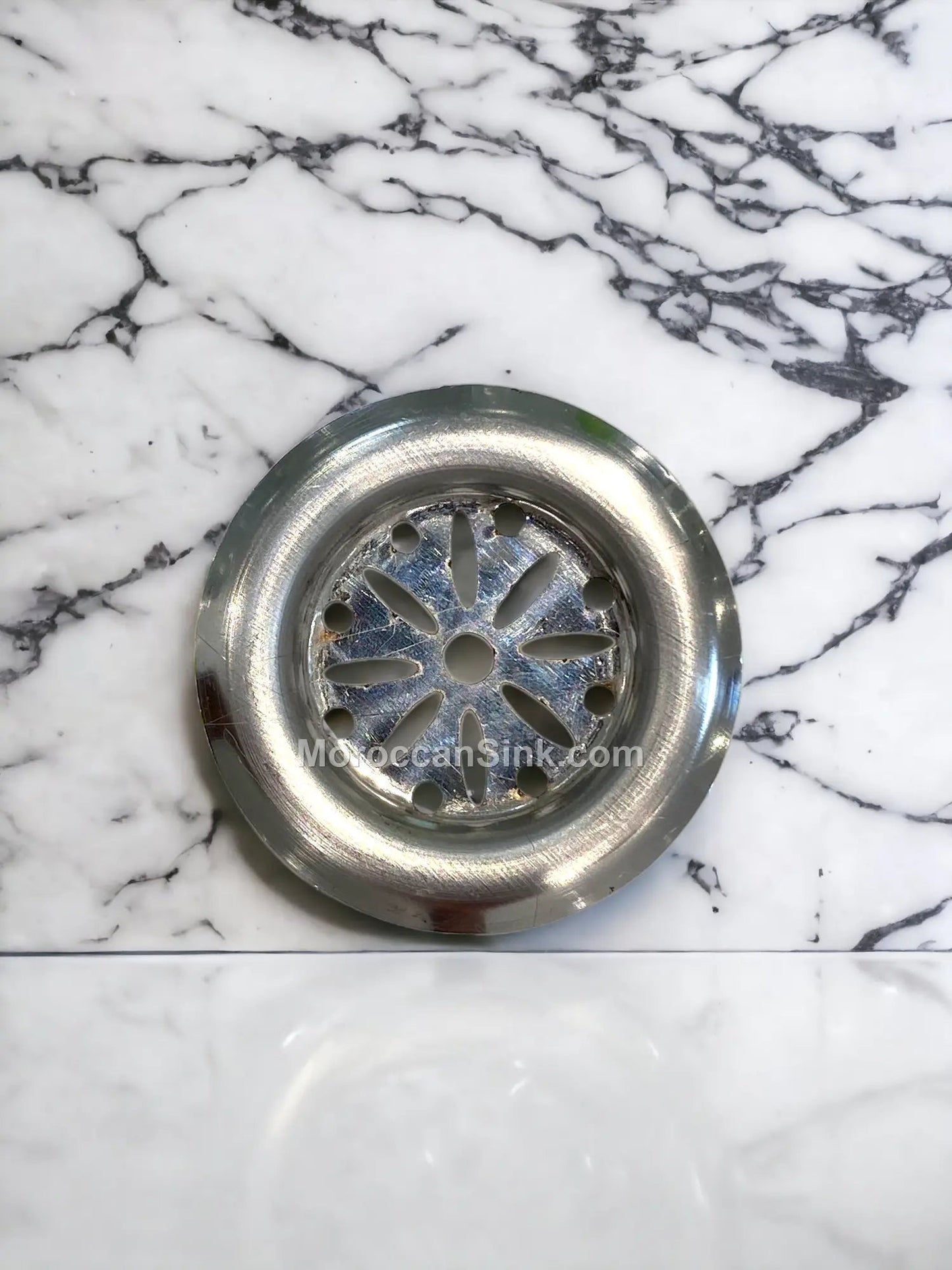 Moroccan BRASS Drain Waste for Moroccan Sink Model 2