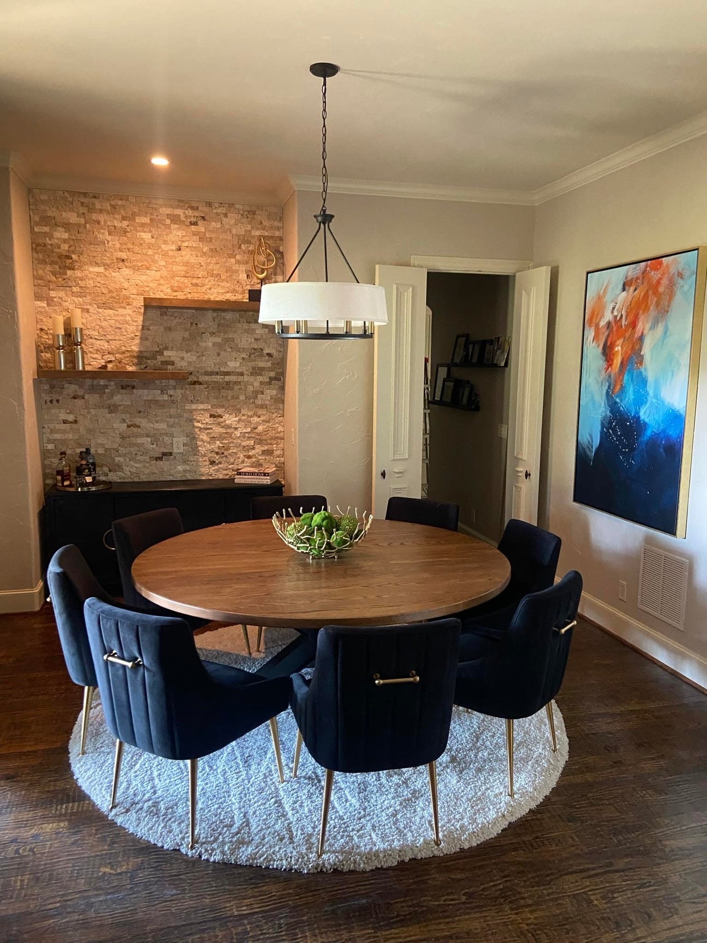 72" Spider Round Dining Table