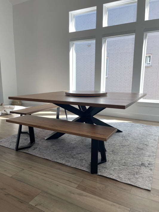 72” Spider Square Dining Table