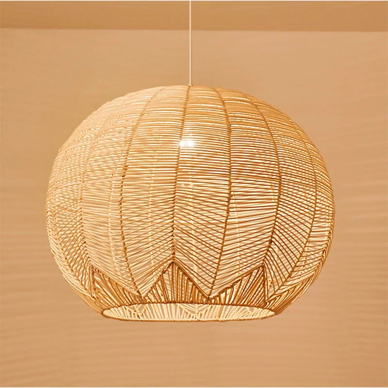 Bohemian rattan ceiling light