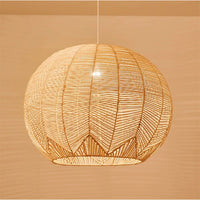 Bohemian rattan ceiling light