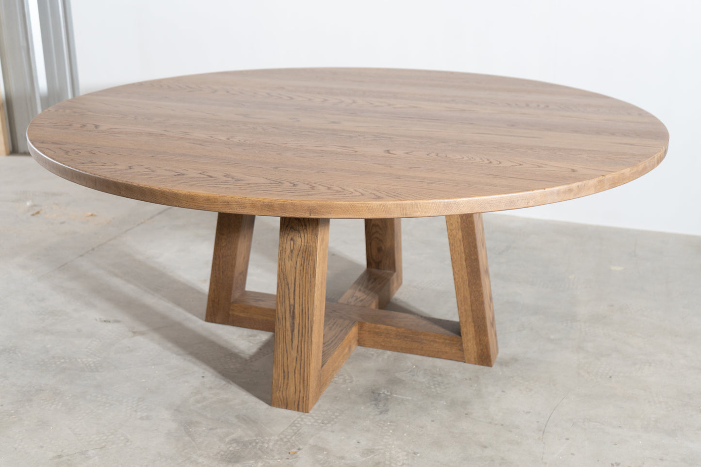 72" Trapezoid Round Dining Table