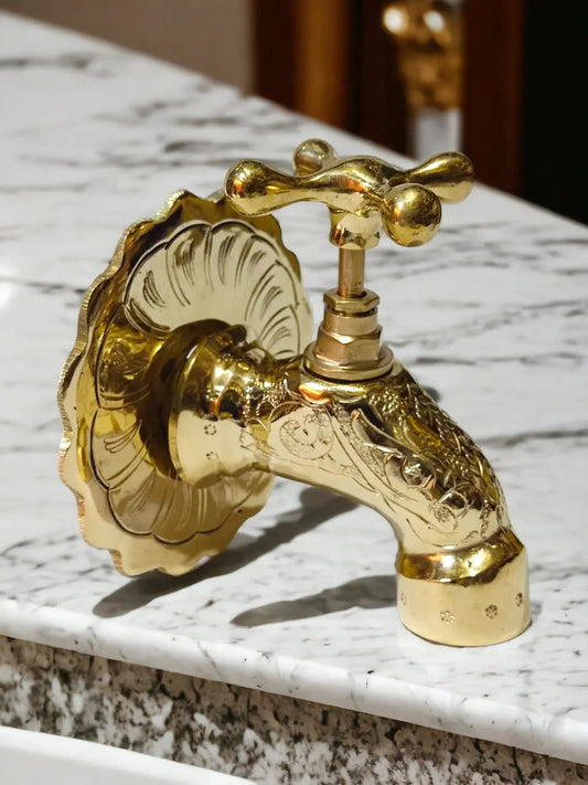Handcrafted Moroccan Brass Faucet