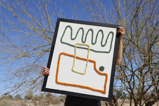 Framed Textile Wall art