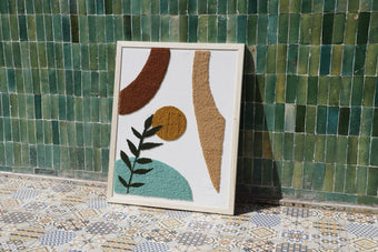 compare product Handcrafted Tufted Wall Art - Modern Textured Decor