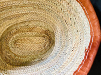 70% Off STRAW BAG Handmade with leather, French Market Basket, french market bag, Straw basket, french basket, grocery market bag