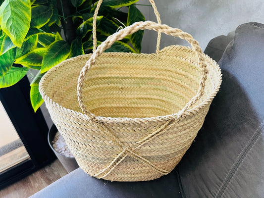 Double Handle Tote, Market basket, Moroccan bag, moroccan straw bag, basket, french basket bag, farmers market bag, beach bag
