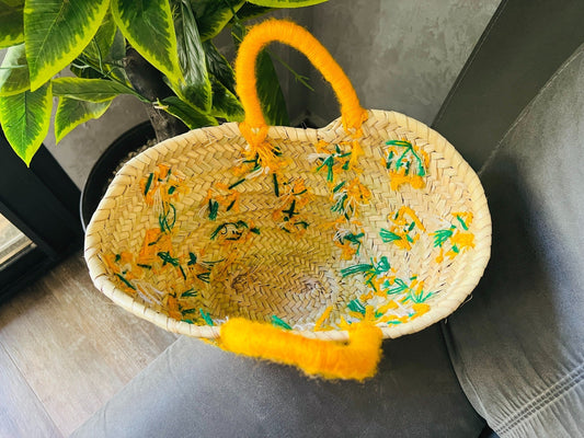 50% Off STRAW BAG Handmade, French Market Basket, french market bag, Straw basket, french basket, grocery market bag