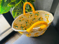 50% Off STRAW BAG Handmade, French Market Basket, french market bag, Straw basket, french basket, grocery market bag