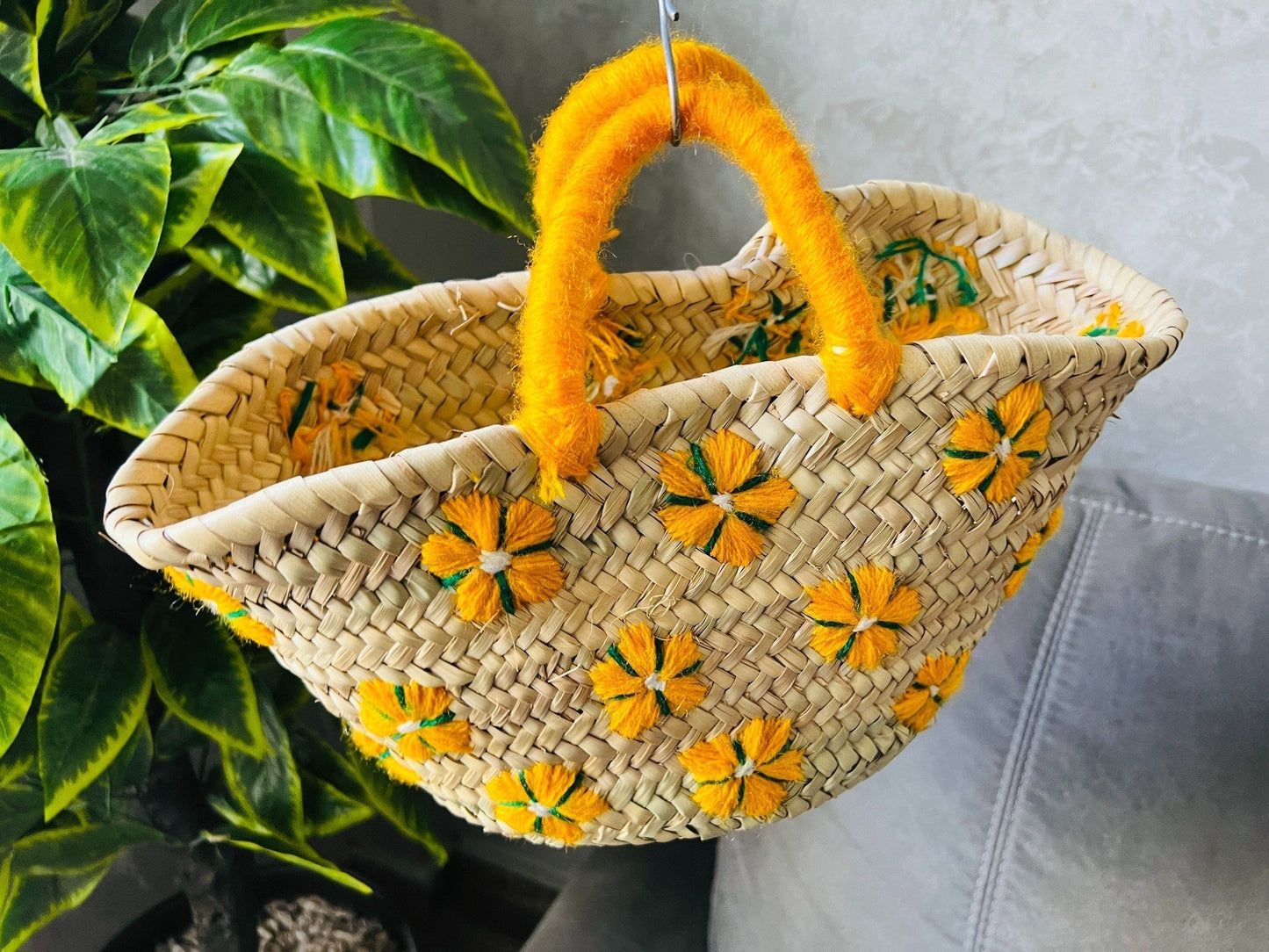 50% Off STRAW BAG Handmade, French Market Basket, french market bag, Straw basket, french basket, grocery market bag