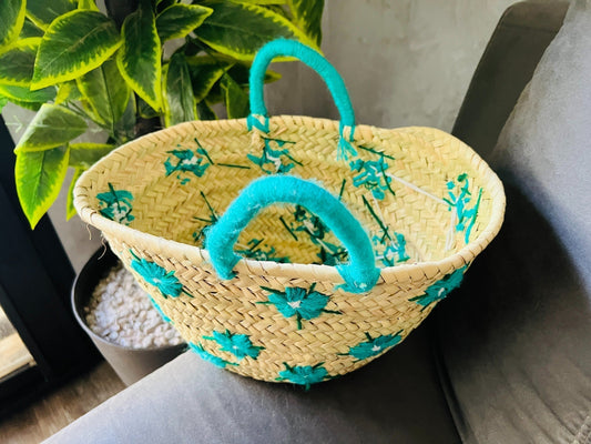 Raffia Bag, Raffia Basket, Natural Bag, Beach Bag, Handmade Bag, Morocco Bag, Moroccan Basket, Crossbody Bag, French Basket, Summer Bag