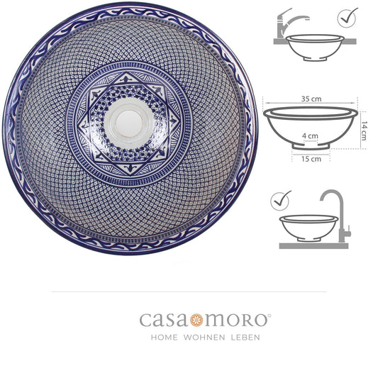 Countertop washbasin for the guest toilet