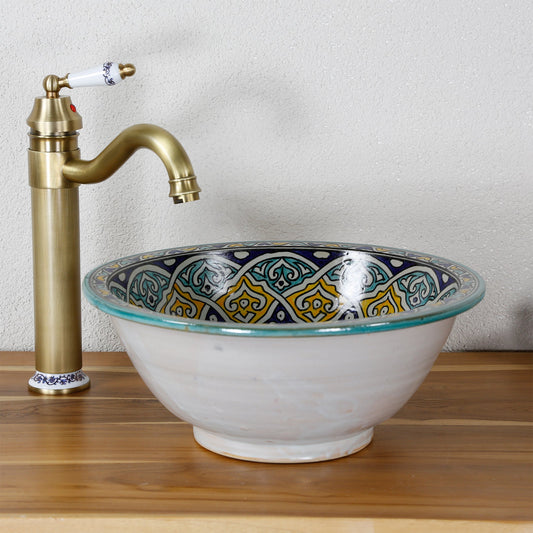 Countertop washbasin round