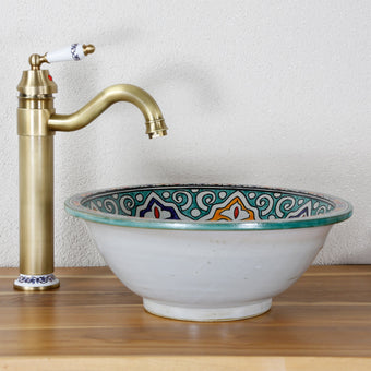 compare product Small Round Washbasin
