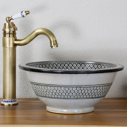 Black washbasin