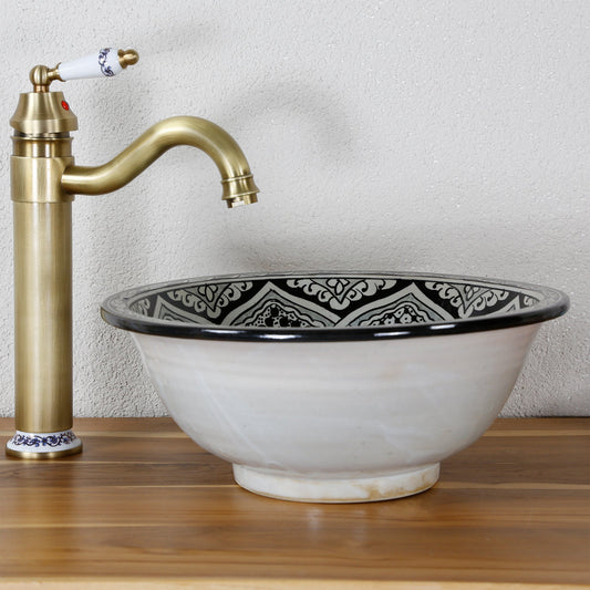 Black washbasin
