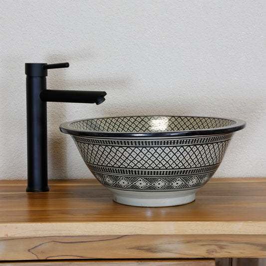 Black washbasin
