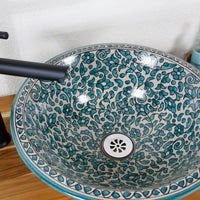 Countertop washbasin round 40 cm