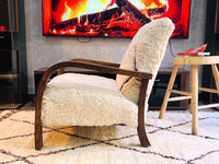 Custom walnut wood Chair