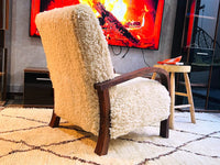 Custom walnut wood Chair