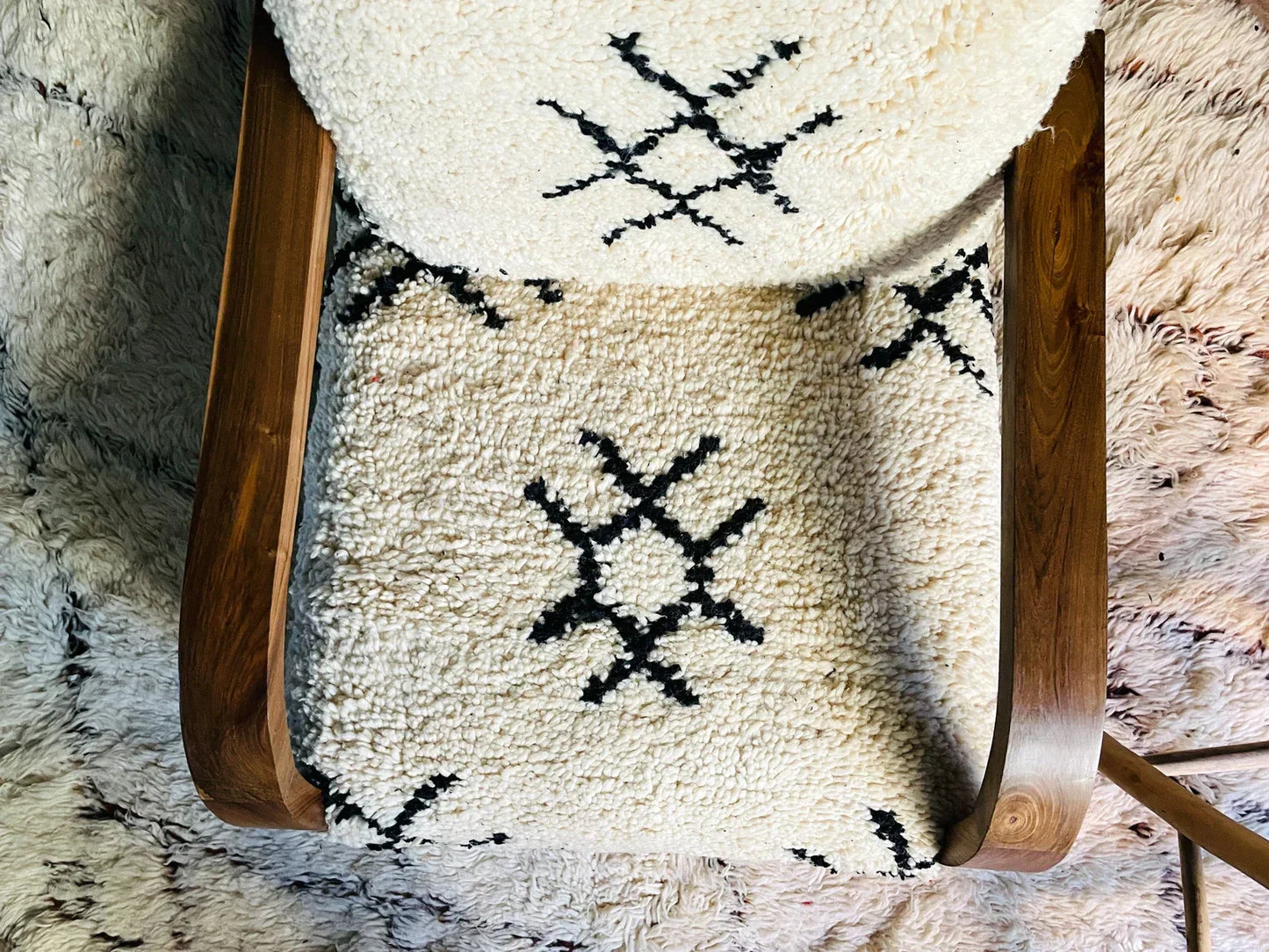 Custom walnut wood Chair