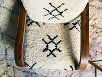 Custom walnut wood Chair