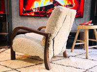 Custom walnut wood Chair