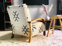Custom walnut wood Chair
