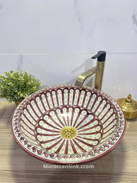 Moroccan Authentic Ceramic Bowl Sink