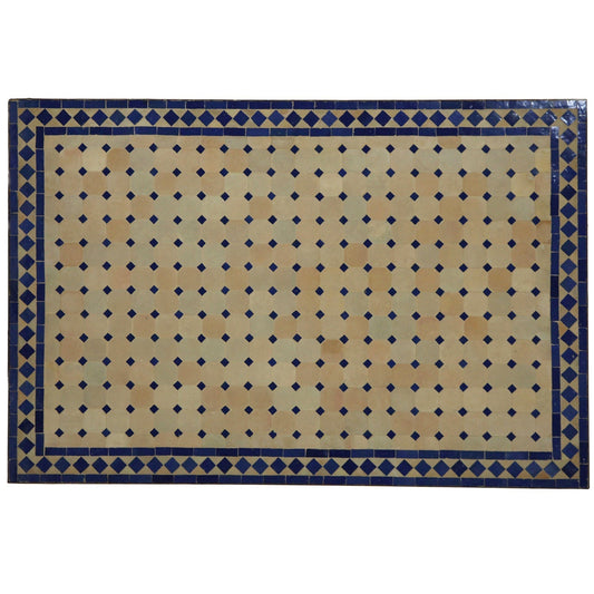 Mosaic Dining Table 120x80 Blue/Diamond