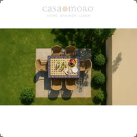 Mosaic Dining Table 120x80 Blue/Diamond