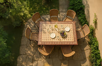 Mosaic Dining Table 120x80 Bordeaux/Diamond